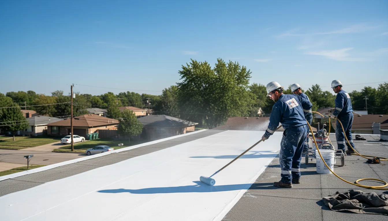 Commercial roof coating in Doylesburg, PA near me